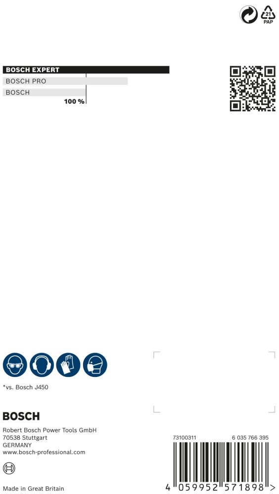Bosch EXPERT N880 Vliespad zum Handschleifen Produktbild img4 L