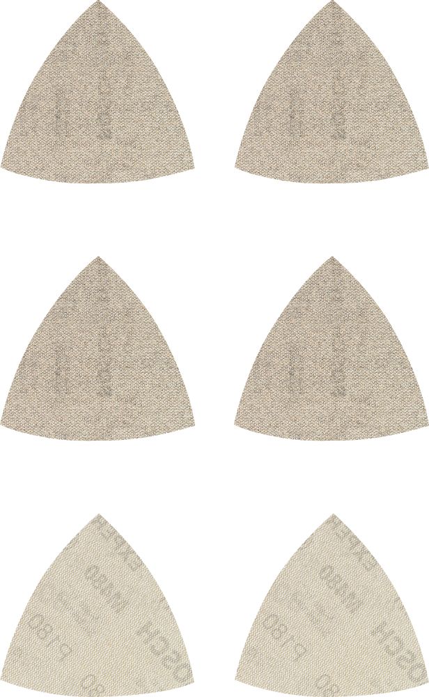 Bosch EXPERT M480 Schleifnetz-Set, 93 x 93 mm, 6 Stück. Für Deltaschleifer Produktbild img1 L