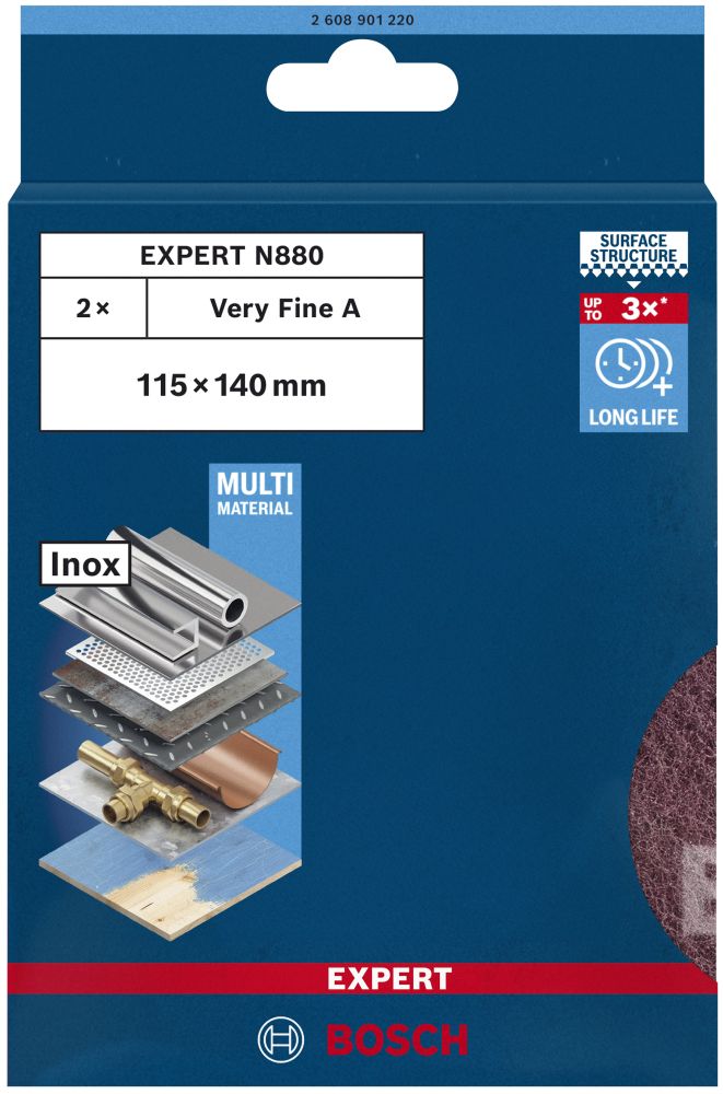 Bosch EXPERT N880 Vliespad zum Handschleifen Produktbild img2 L