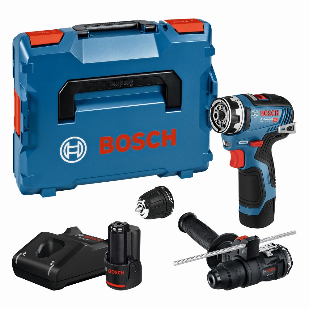 Bosch PRO Akku-Bohrschrauber GSR 12V-35 FC (GFA 12-H, 2 x PC 3,0 Ah) Produktbild img1 L