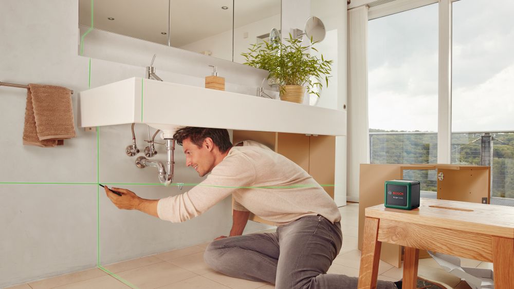 Bosch Kreuzlinien-Laser Quigo Green, eCommerce-Karton Produktbild img6 L