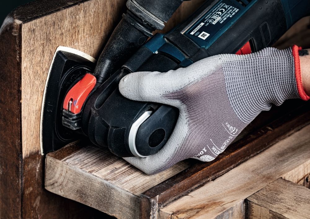 Bosch EXPERT M480 Schleifnetz-Set, 93 x 93 mm, 6 Stück. Für Deltaschleifer Produktbild img8 L