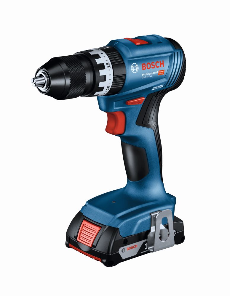 Bosch PRO Combo Kit 2-tlg. 18V: GSB 18V-45 + GBH 18V-22 + 2 x Akku 4.0Ah, Schnellladegerät Produktbild img2 L