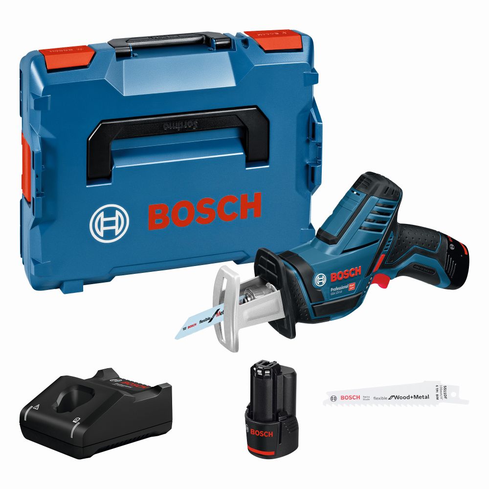 Bosch PRO Akku-Säbelsäge GSA 12V-14, mit 2 x 3.0 Ah Li-Ion Akku, L-BOXX Produktbild img1 L