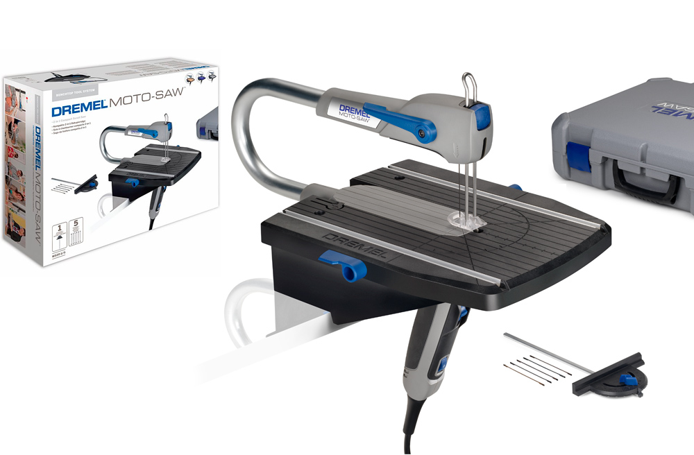 Dremel Moto-Saw MS20-1/5 2in1 Dekupiersäge mit 1 Vorsatzgerät, 5 Zubehöre Produktbild img3 L