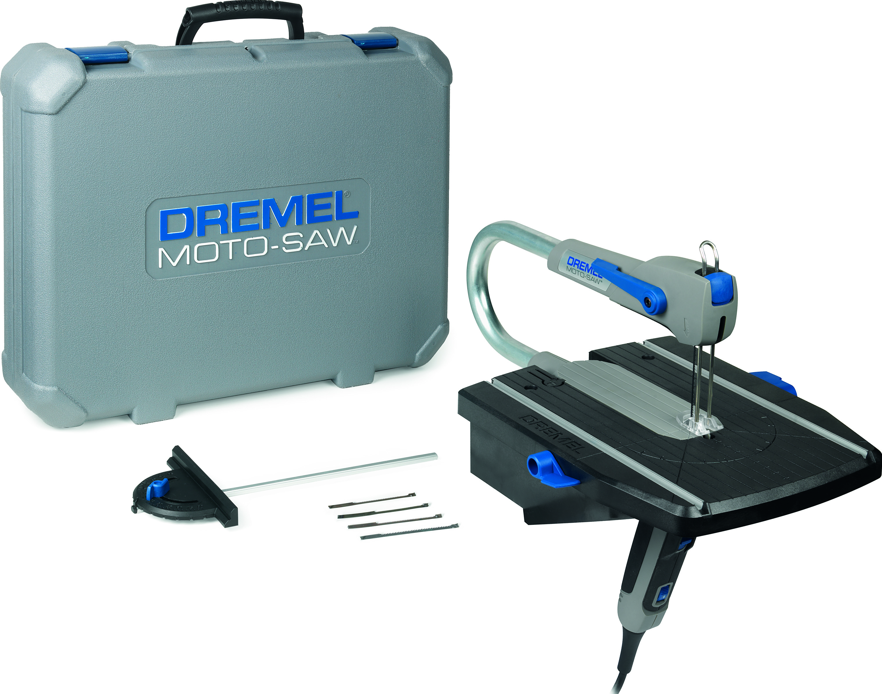Dremel Moto-Saw MS20-1/5 2in1 Dekupiersäge mit 1 Vorsatzgerät, 5 Zubehöre Produktbild img2 L
