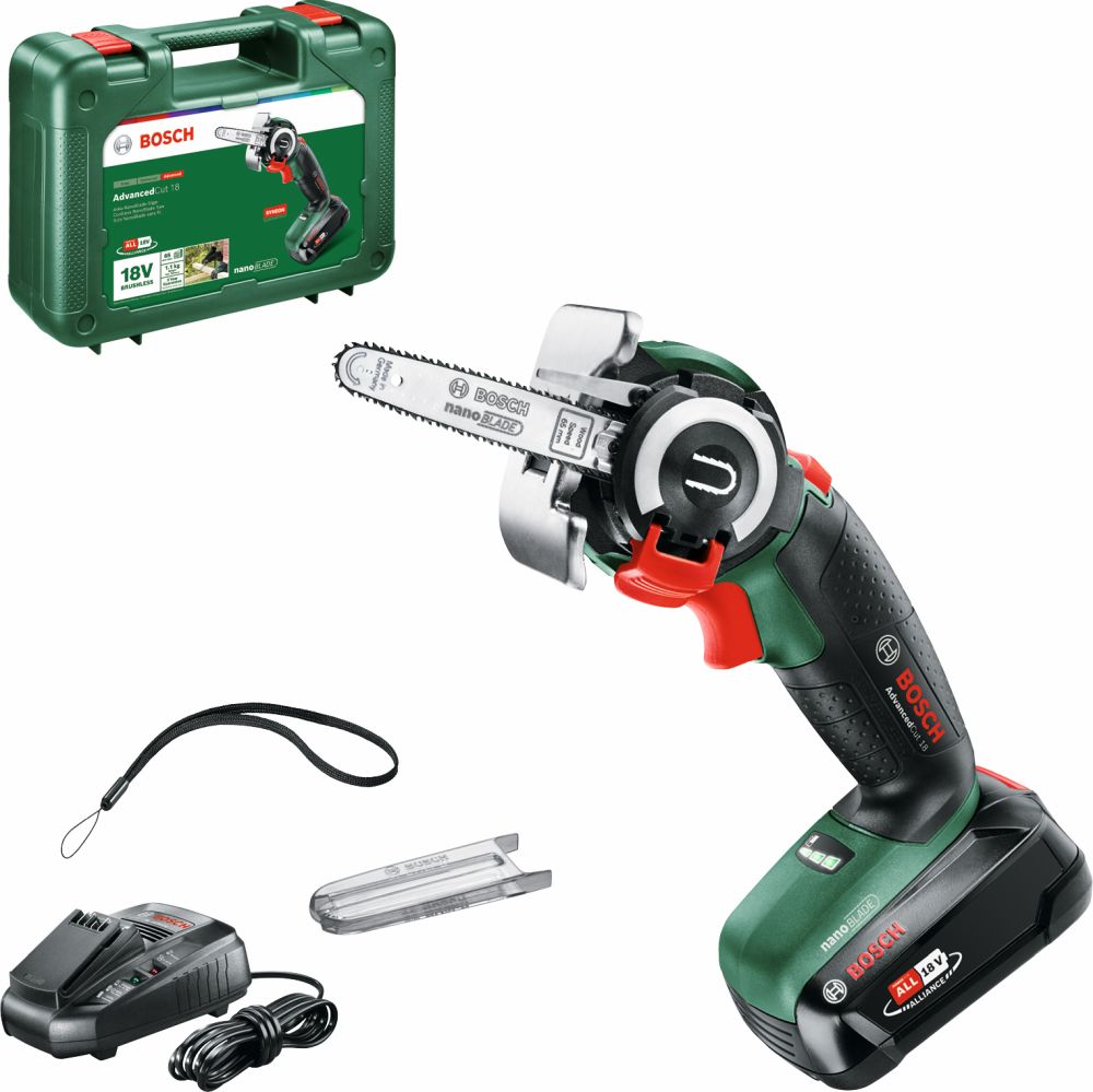 Bosch Akku-Säge AdvancedCut 18 mit NanoBlade-Technologie, mit 1 x PBA 18V 2.5 Ah Akku Produktbild img2 L