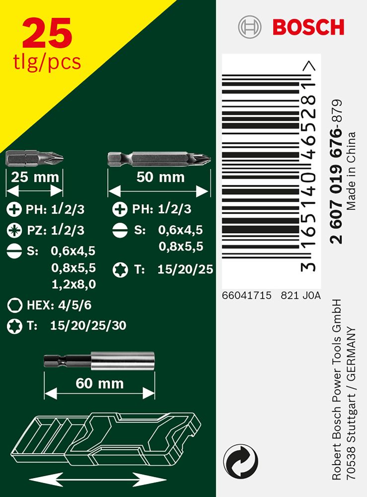 Bosch Mini-X-Line-Schrauberbit-Set, 25-teilig Produktbild img1 L