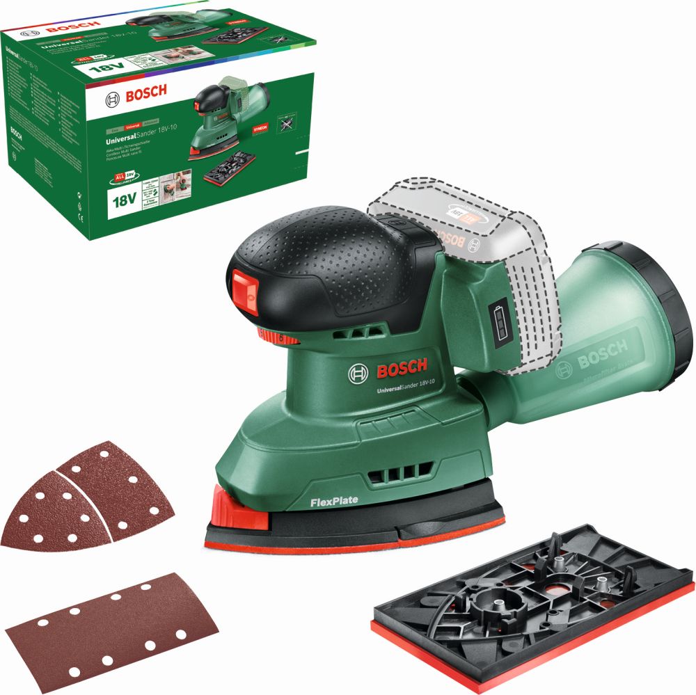 Bosch Akku-Multischleifer UniversalSander 18V-10 Produktbild img2 L