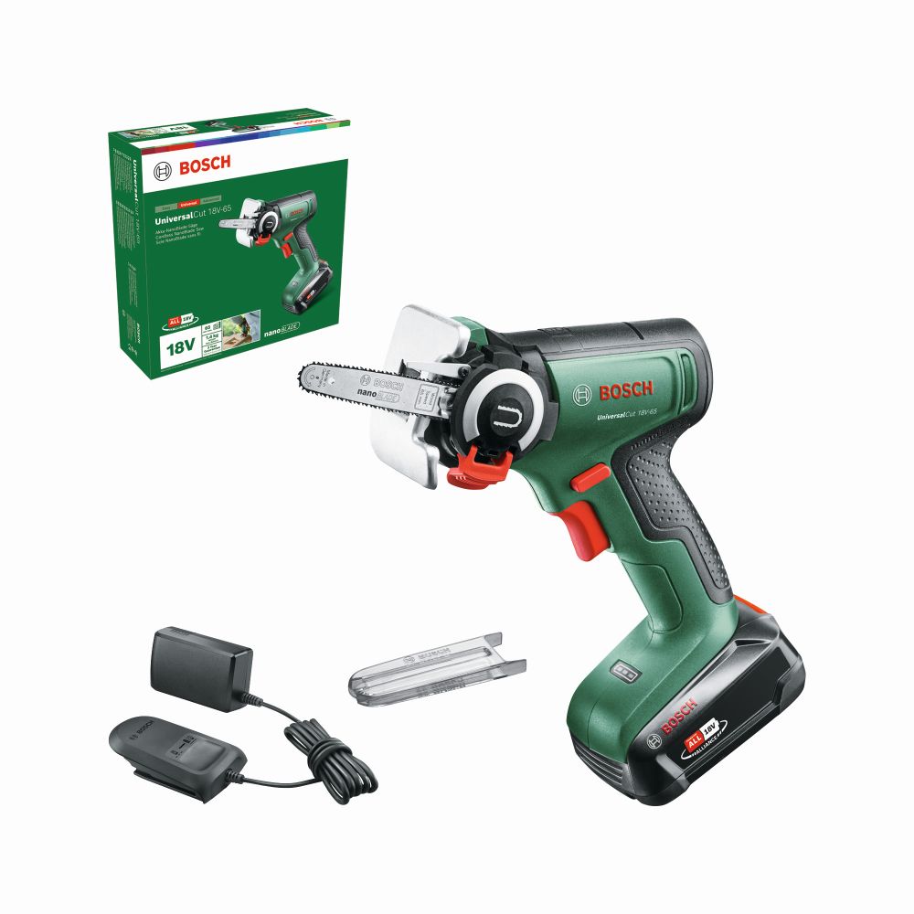 Bosch Akku-Säge mit NanoBlade-Technologie UniversalCut 18V-65, Ladegerät AL 18V-20 Produktbild img2 L