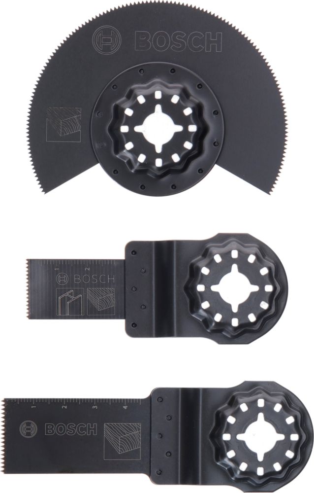 Bosch Starlock Starter-Set Holz, 3-teilig, für Multifunktionsgeräte Produktbild img1 L