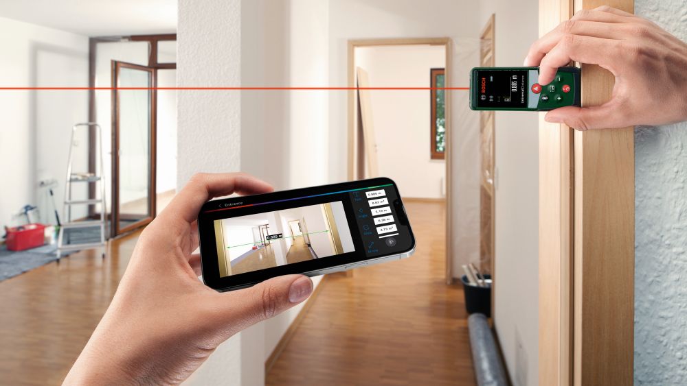 Bosch Digitaler Laser-Entfernungsmesser UniversalDistance 40C, eCommerce-Karton Produktbild img3 L