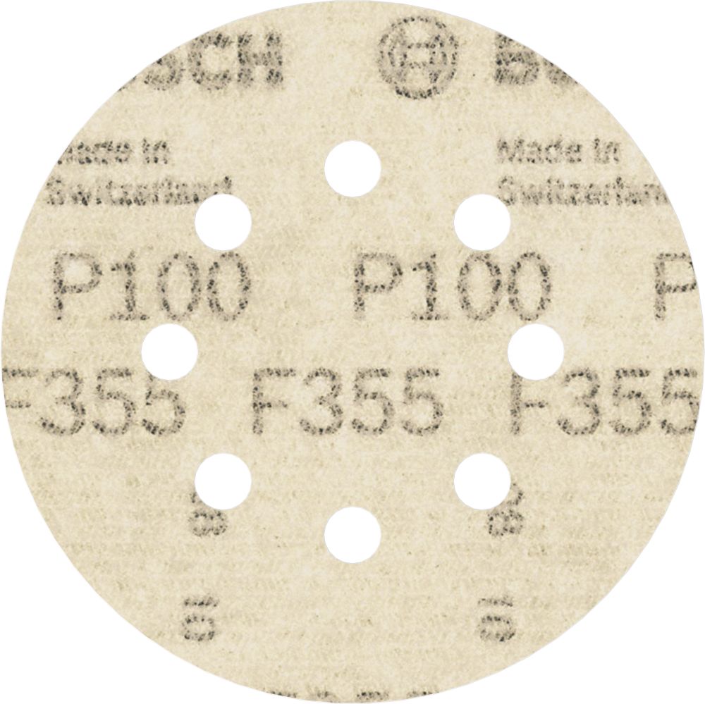 Bosch PRO F355 Schleifblatt, 125 mm, G100, 5-tlg. Produktbild img4 L