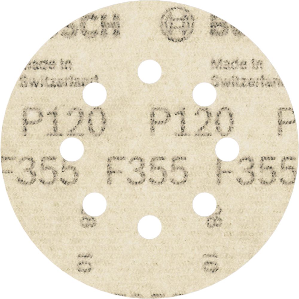 Bosch PRO F355 Schleifblatt, 125&nbsp;mm, 120, 5-tlg. Produktbild img4 L