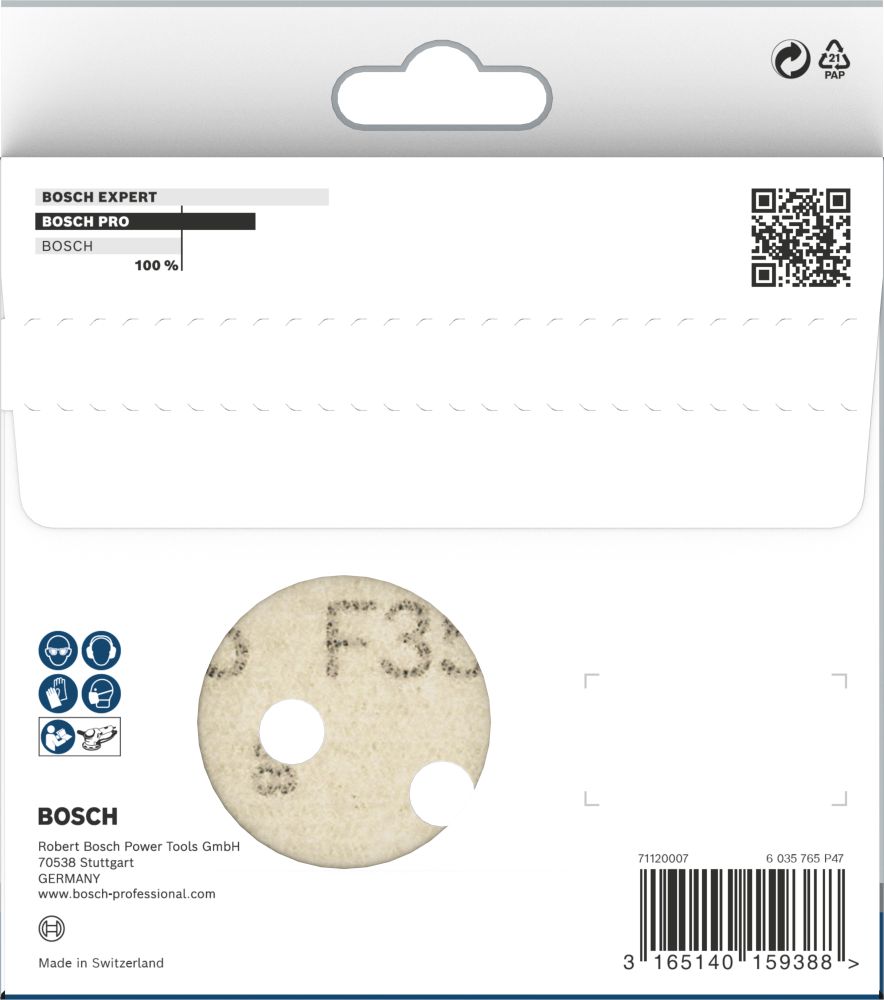 Bosch Schleifblatt F355 für Exzenterschleifer 5er-Pack 8 Löcher ø125mm Produktbild img5 L