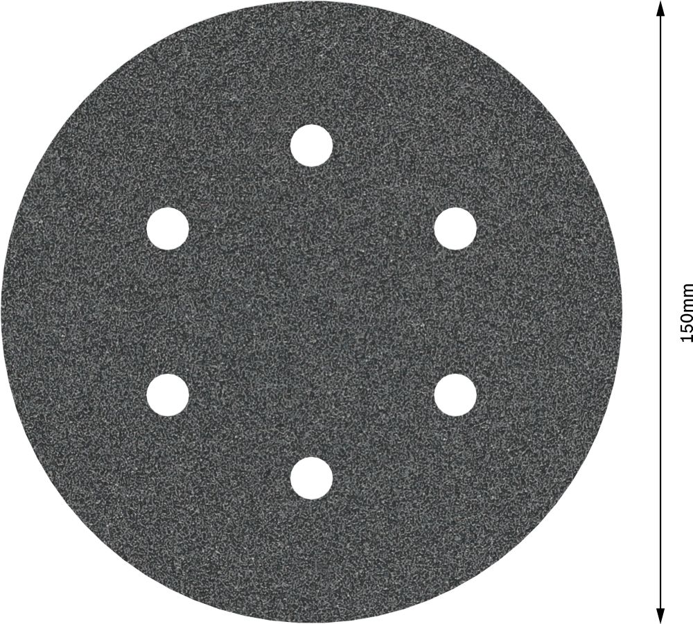Bosch PRO F355 Schleifblatt, 150 mm, G80, 5-tlg. Produktbild img3 L