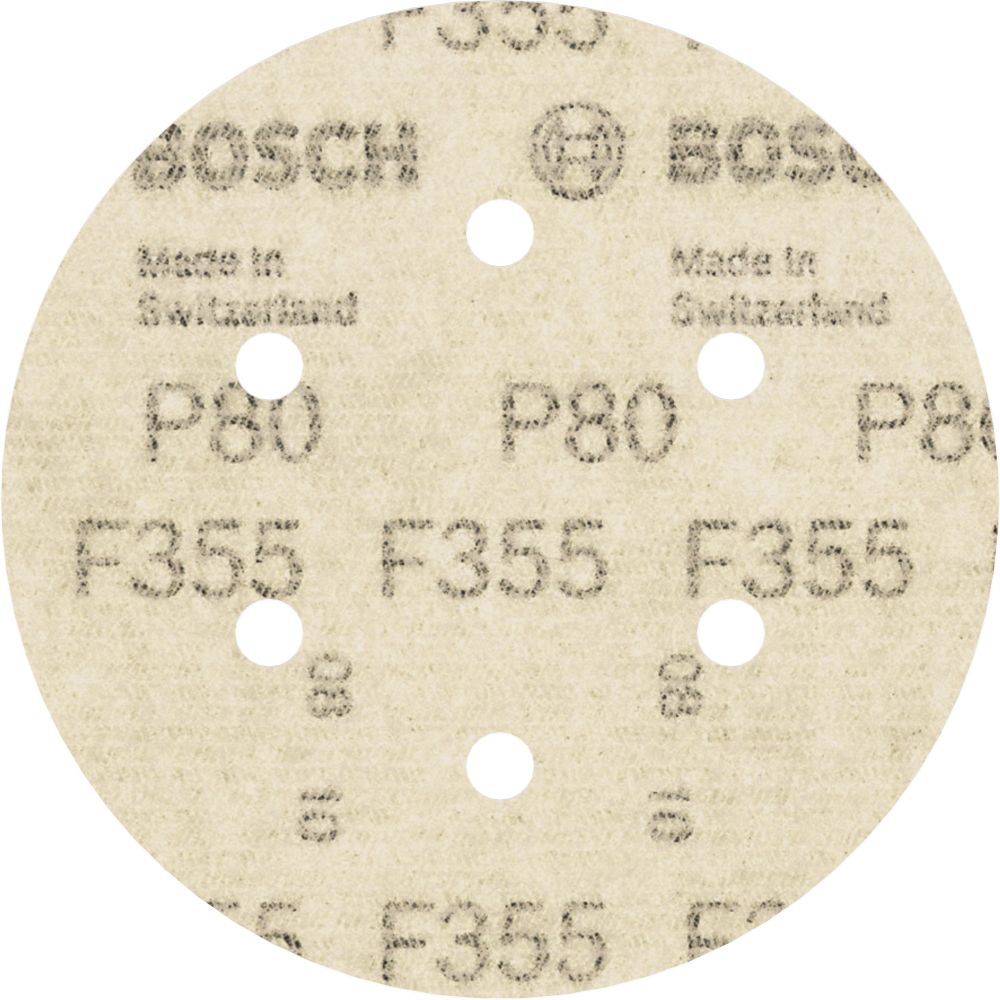 Bosch PRO F355 Schleifblatt, 150 mm, G80, 5-tlg. Produktbild img4 L