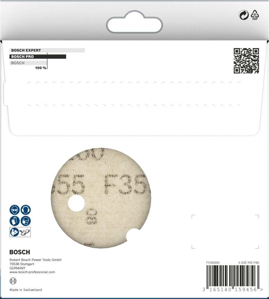 Bosch PRO F355 Schleifblatt, 150 mm, G180, 5-tlg. Produktbild img5 L
