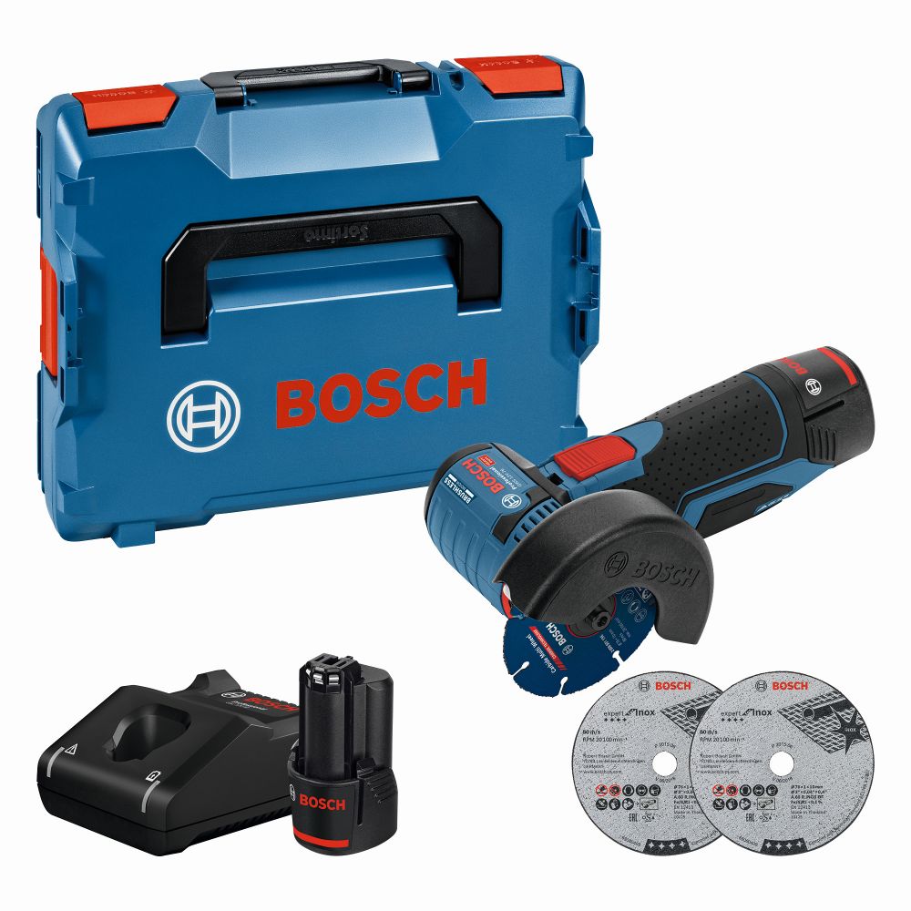 Bosch PRO Akku-Winkelschleifer GWS 12V-76, 2x 3,0 Ah Li-Ion Produktbild img1 L