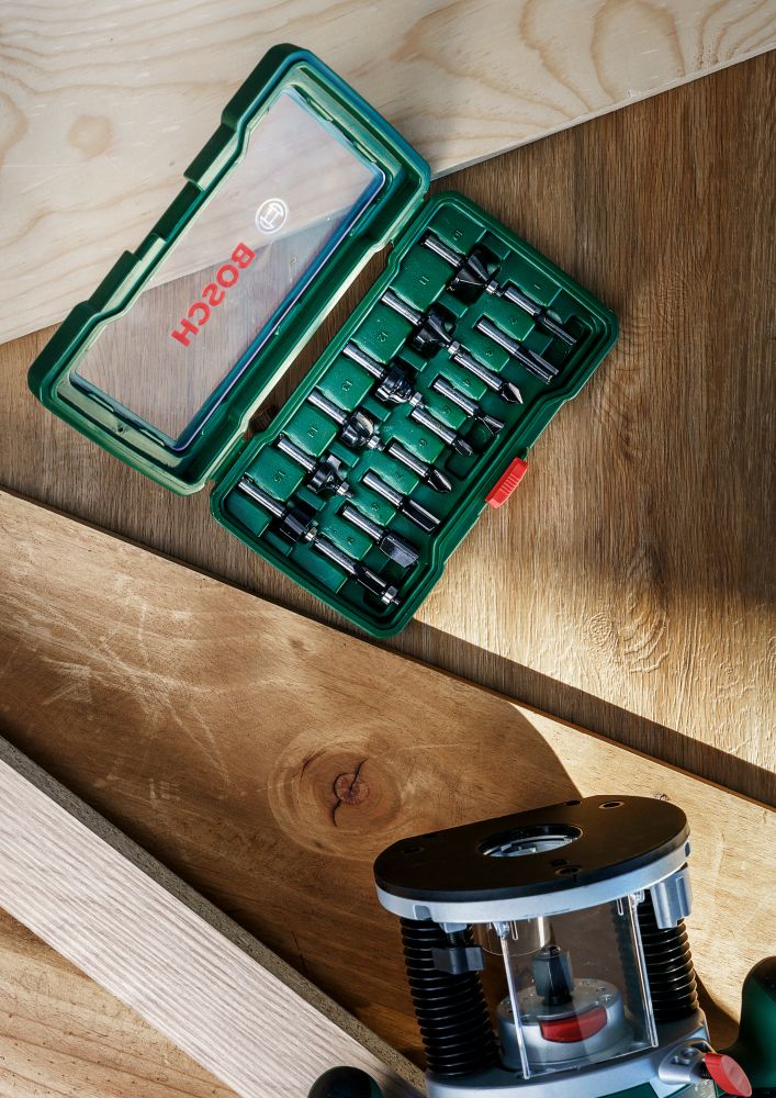 Bosch Hartmetall-Fräser-Set xPromo, 15-teilig, Schaft-ø8mm Produktbild img8 L
