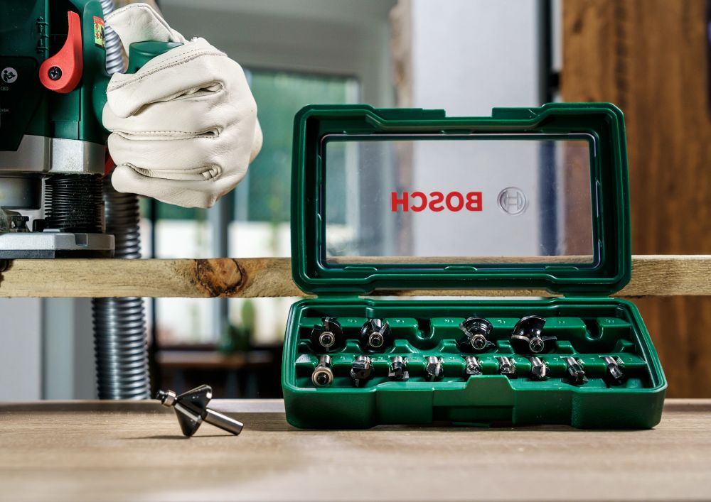 Bosch Hartmetall-Fräser-Set xPromo, 15-teilig, Schaft-ø8mm Produktbild img10 L
