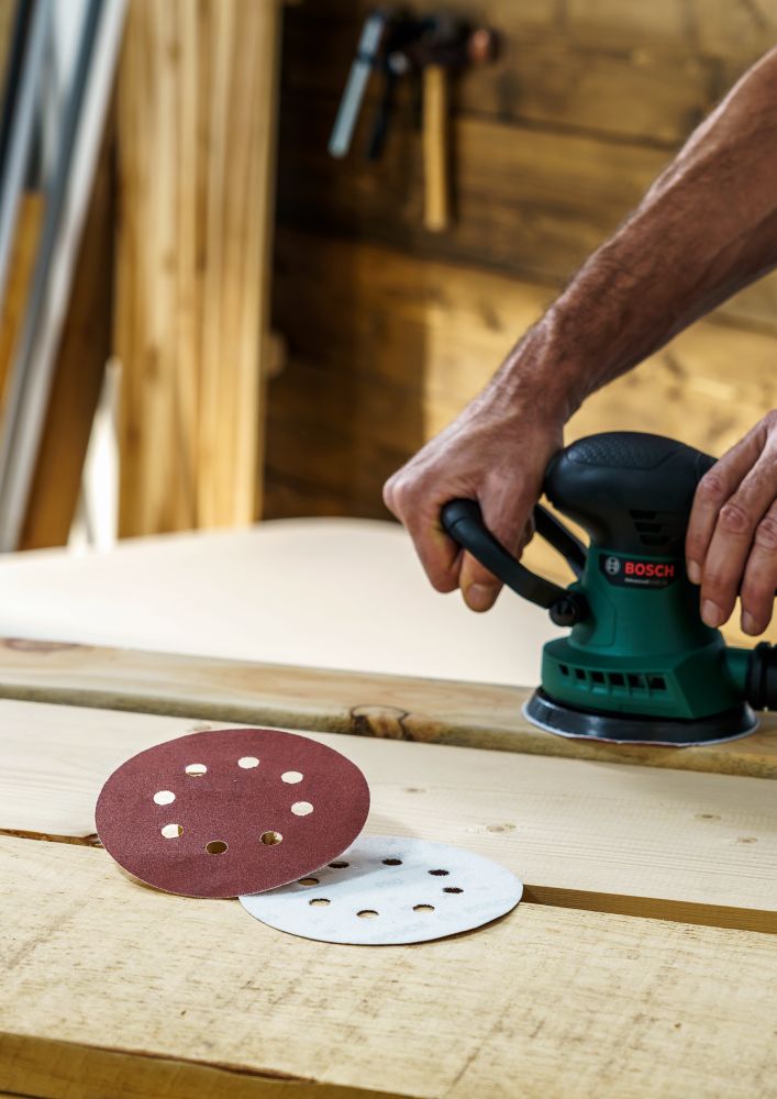 Bosch Schleifblatt-Set für Exzenterschleifer, 25-teilig, 8 Löcher, 125mm, 80 - 240 Produktbild img5 L