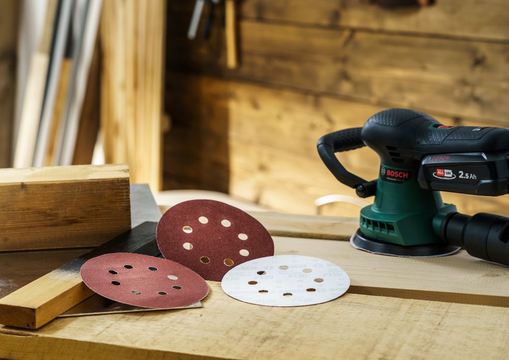 Bosch Schleifblatt-Set für Exzenterschleifer, 25-teilig, 8 Löcher, 125mm, 80 - 240 Produktbild img6 L