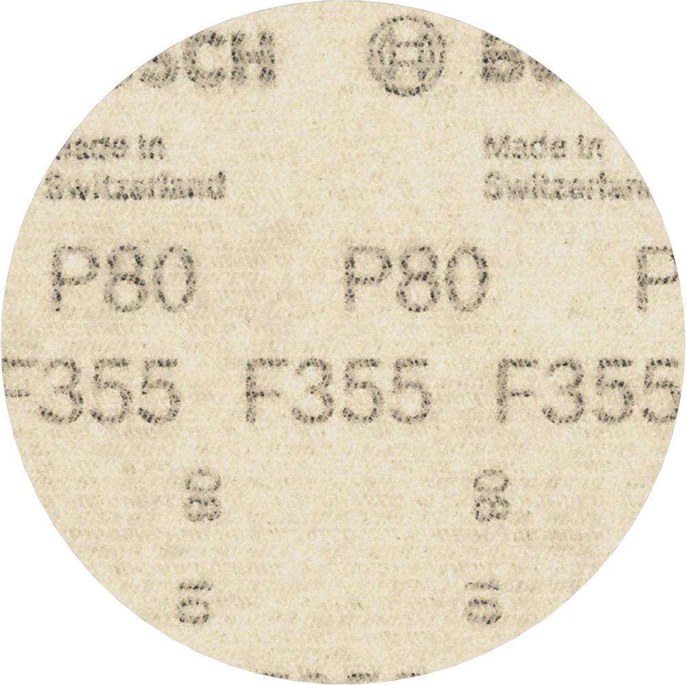 Bosch Schleifblatt Papier F355 für Winkelschleifer 10er-Pack Klett ø125mm Produktbild img4 L