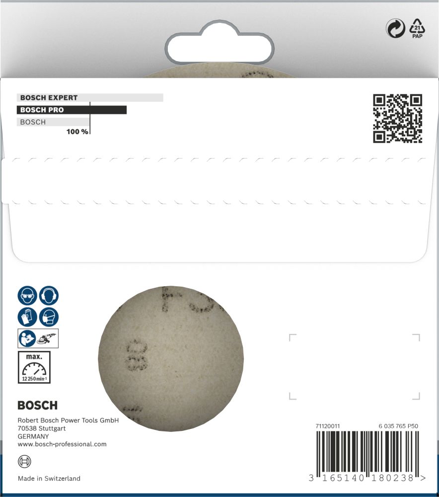Bosch PRO F355 Schleifblatt, 125 mm, 240, 10-tlg. Produktbild img5 L