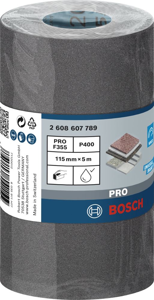 Bosch PRO C355 Schleifrolle, 115&nbsp;mm, 5&nbsp;m, G400 Produktbild img2 L