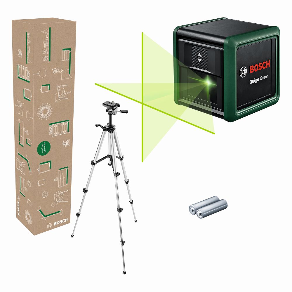 Bosch Kreuzlinien-Laser Quigo Green Set Produktbild img1 L