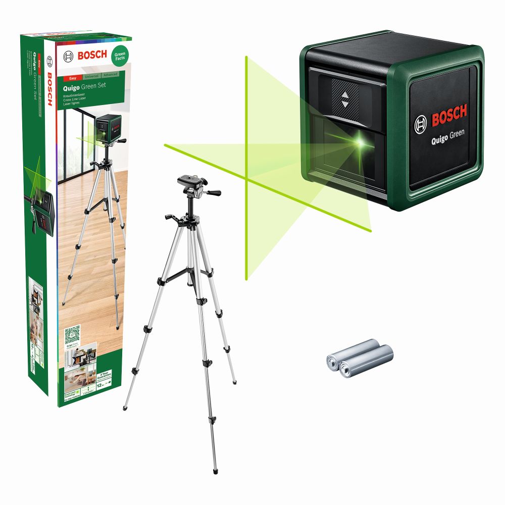 Bosch Kreuzlinien-Laser Quigo Green Set Produktbild img1 L