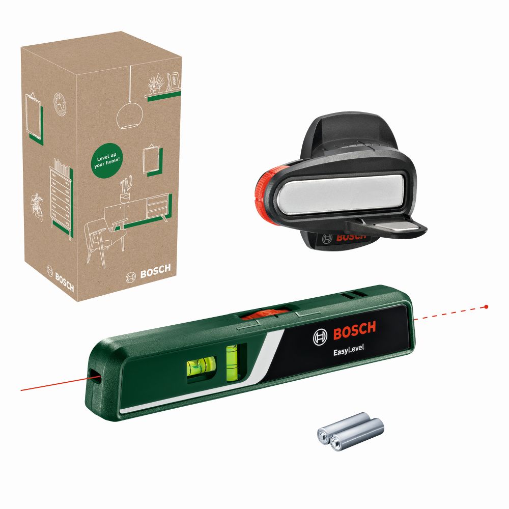 Bosch Laser-Wasserwaage EasyLevel, eCommerce-Karton Produktbild img1 L