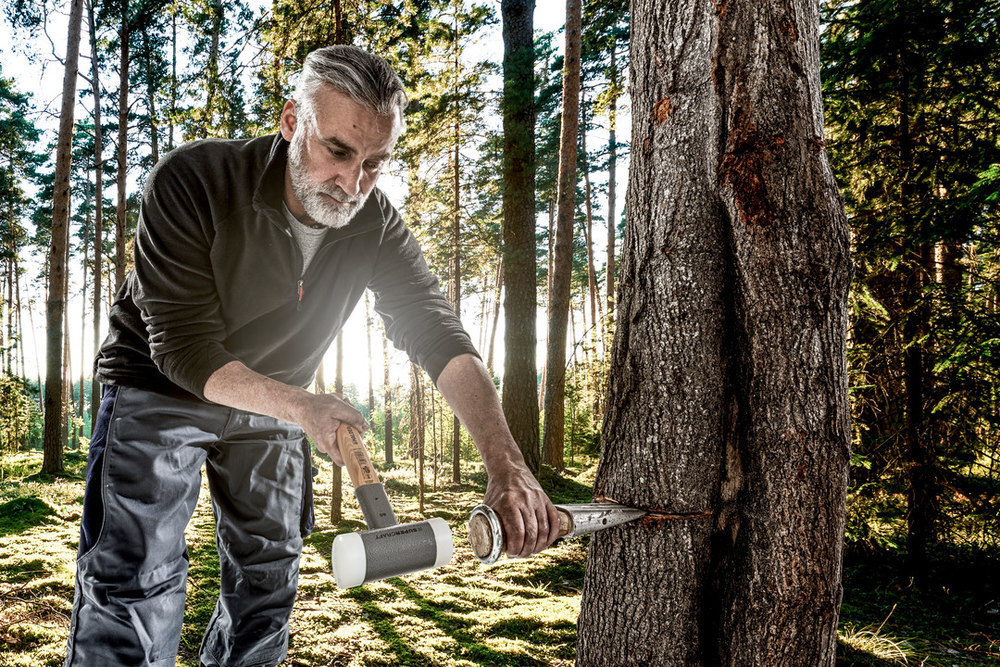 SUPERCRAFT-Schonhammer, mit schwingungsdämpfendem, ergonomisch geformtem und lackiertem Hickorystiel Produktbild img14 L