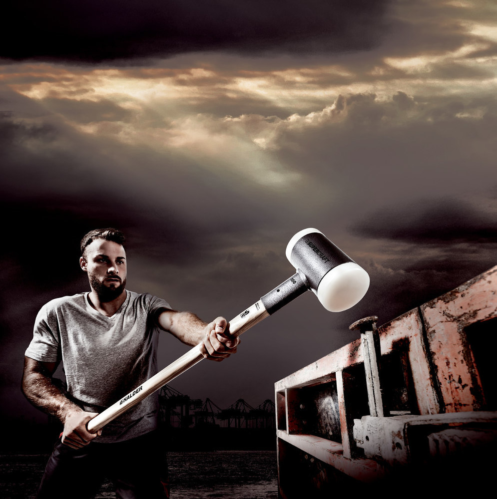 SUPERCRAFT-Vorschlaghammer, mit schwingungsdämpfendem, ergonomisch geformtem und lackiertem Hickorystiel Produktbild img9 L