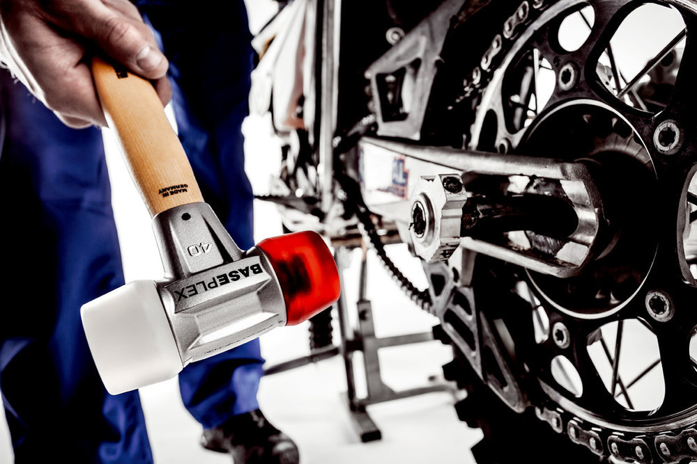 Halder BASEPLEX-Schonhammer, Nylon / Celluloseacetat mit Zinkdruckguss-Gehäuse und Holz… Produktbild img8 L