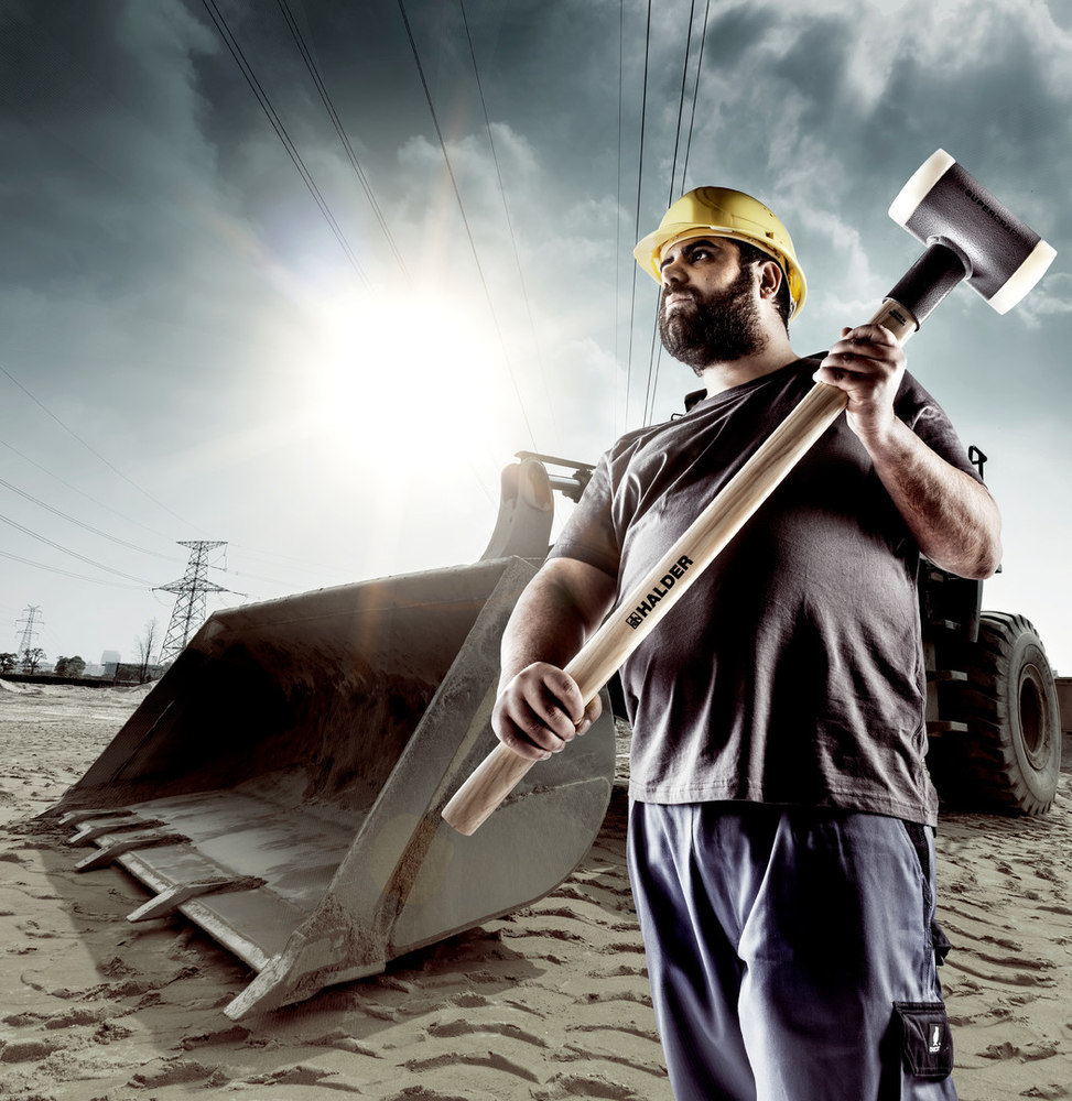 SUPERCRAFT-Vorschlaghammer, mit schwingungsdämpfendem, ergonomisch geformtem und lackiertem Hickorystiel Produktbild img10 L