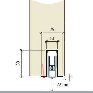 PLANET Türabsenkdichtung FT, Silikon Produktbild img9 L