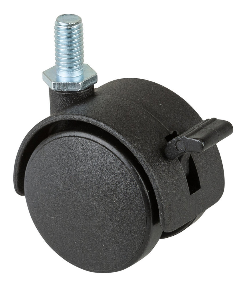 BS ROLLEN Doppelrolle F85, mit Gewindestift, schwarz Produktbild img1 L