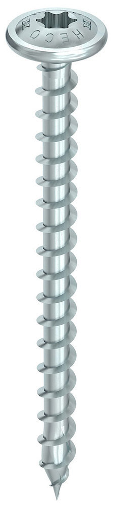 HECO, Topix-plus, Tellerkopf, T-Drive, Vollgewinde, Kohlenstoffstahl, verzinkt, blau Produktbild img1 L