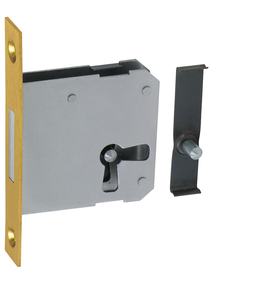 JuNie Riegelkastenschloss 0663, Messing Produktbild img1 L