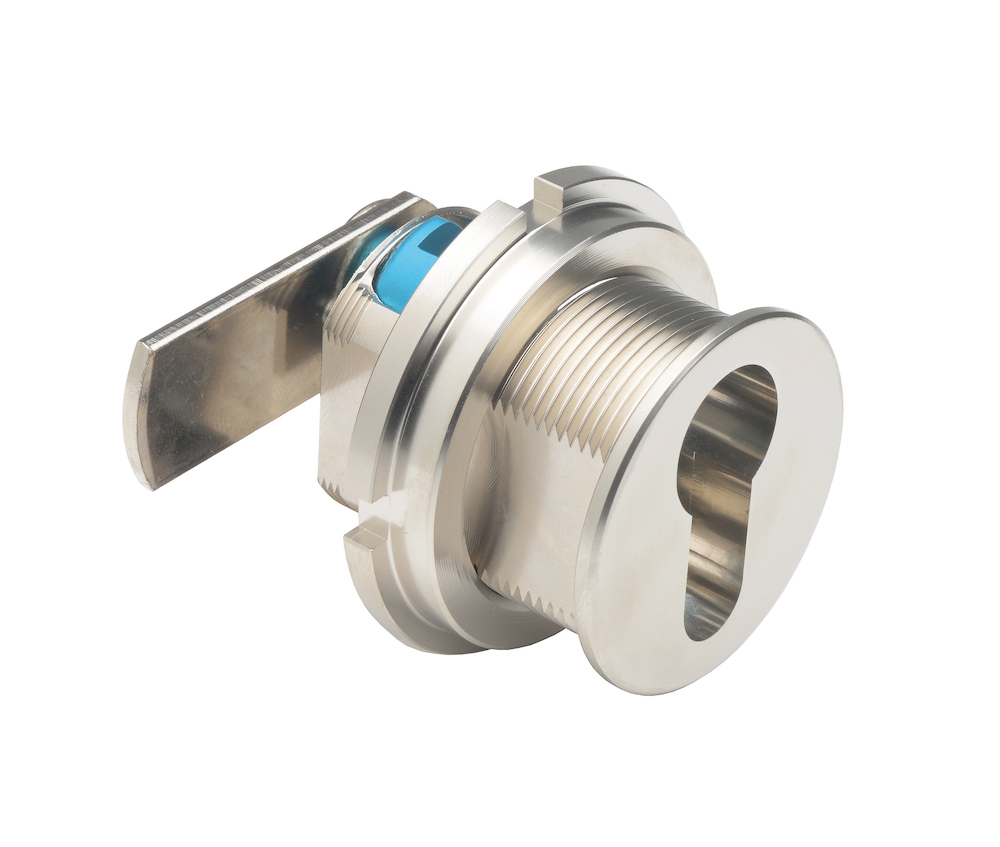 JuNie Möbel-Hebelschloss-Set 7480, für Profilhalbzylinder, Metall vernickelt,Ø 56mm Produktbild img1 L