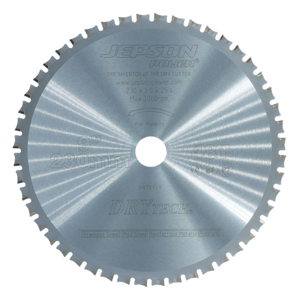 JEPSON POWER HM-Sägeblatt Drytech D=230x 25,4x2,0mm 48Z für Stahl u. Inox Jepson Produktbild img1 L