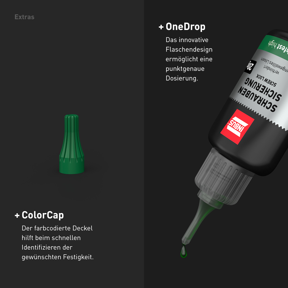 HaFu Schraubensicherung hochfest, grün, 40g INBUS INBUS® Produktbild img4 L