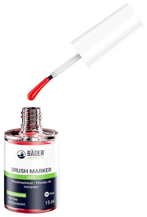Bäder Pinsel-Marker Zero 15 ml Pinselfla sche rot Produktbild img2 L