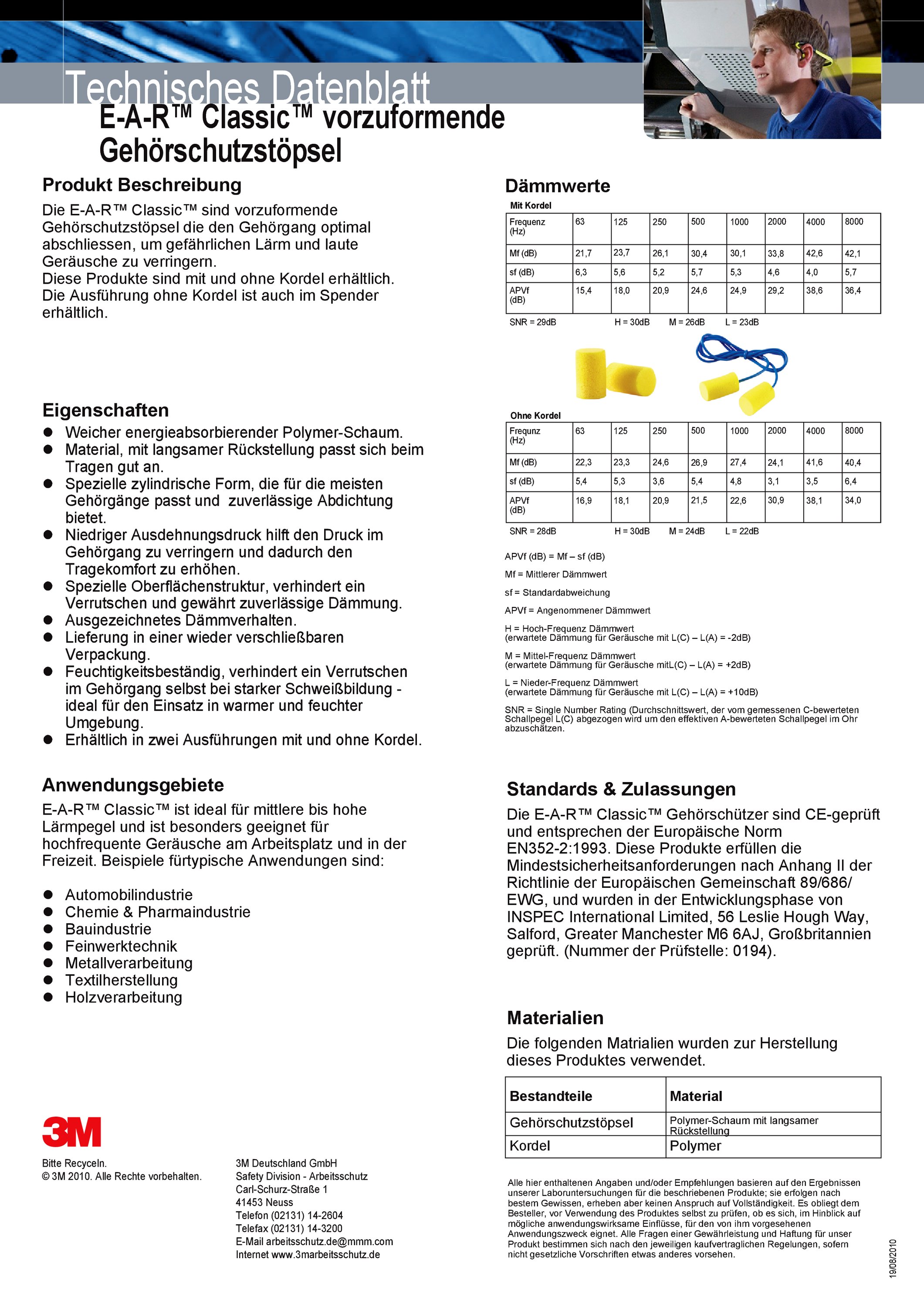 EAR Gehörschutzstöpsel Classic Pack=250P aar Produktbild img4 L