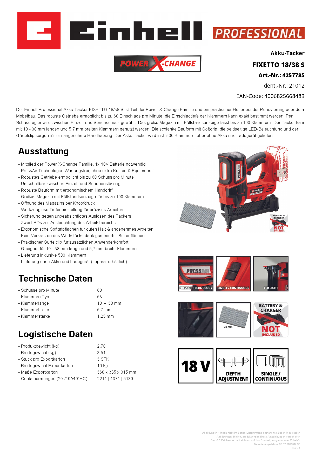 EINHELL FIXETTO 18/40 S Produktbild img4 L