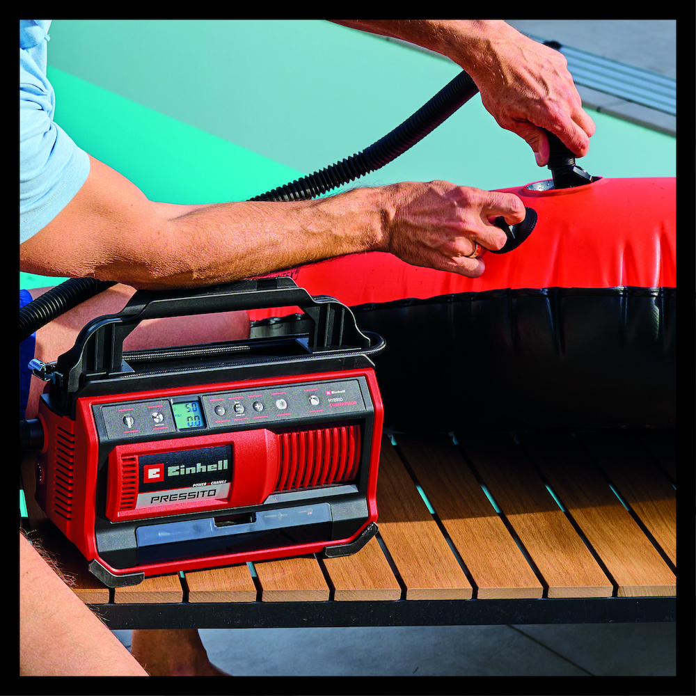 EINHELL Akku-Kompressor PRESSITO 18/25 H yrid Produktbild img3 L
