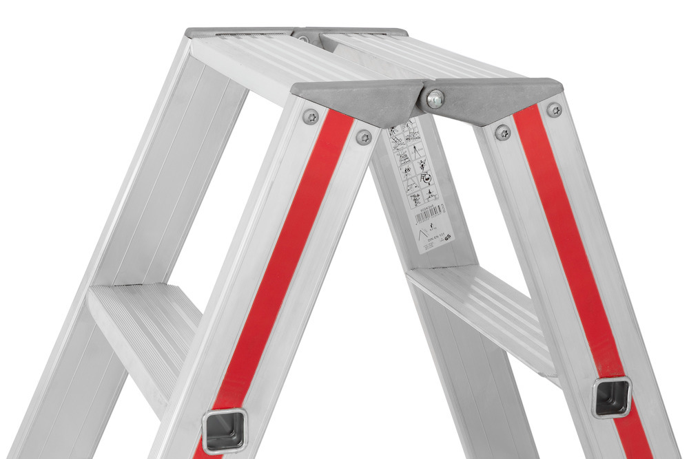 HYMER Stufenstehleiter R13beidseitig begehbar Produktbild img5 L