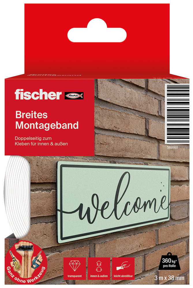 fischer GOW Montageband breit 3x38 Produktbild img1 L